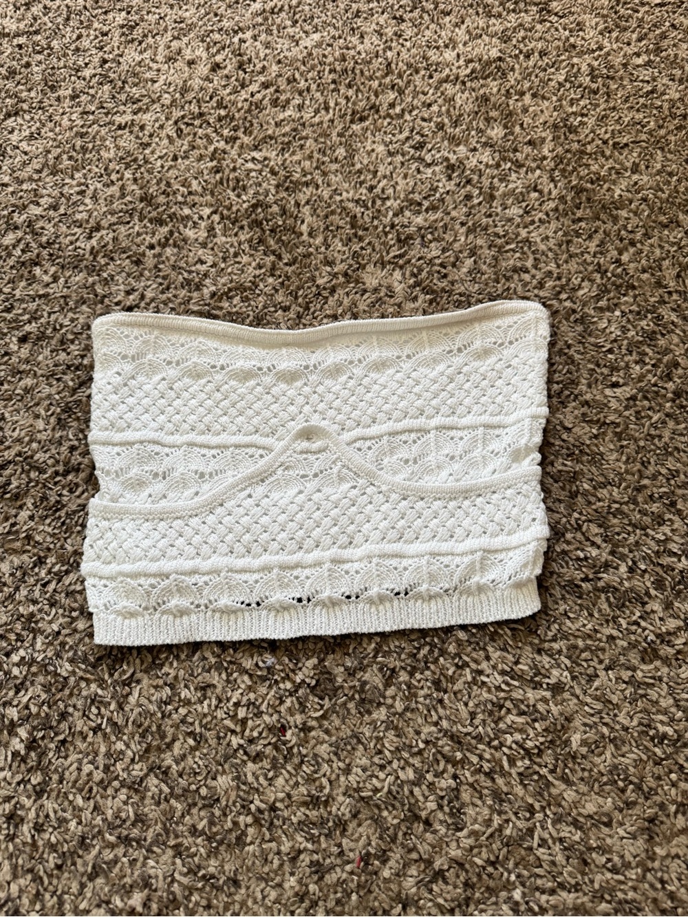 Cotton On white Knit Strapless Tube Top